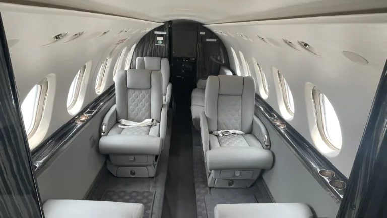 Hawker interior refurbishment with luxury cabin upgrade by Autotrade Aviation Pvt. Ltd. in India