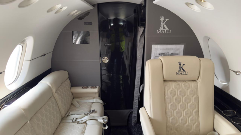 Hawker interior refurbishment with luxury cabin upgrade by Autotrade Aviation Pvt. Ltd. in India