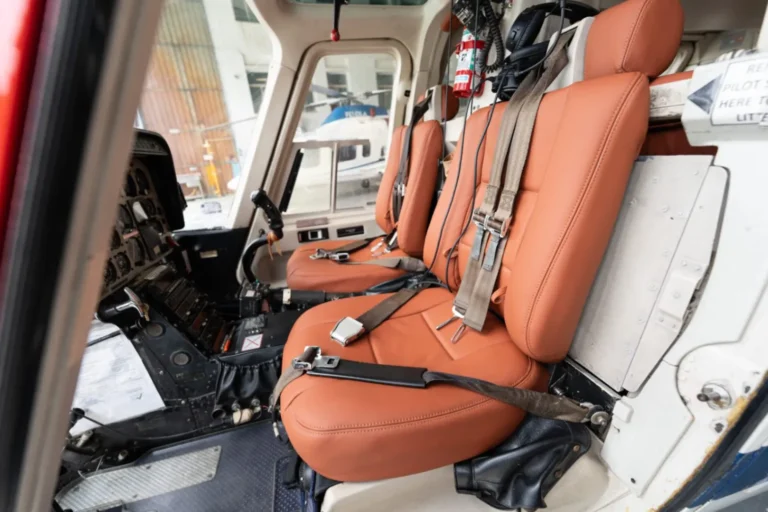 Bell 407 interior refurbishment with luxury cabin upgrades by Autotrade Aviation in India